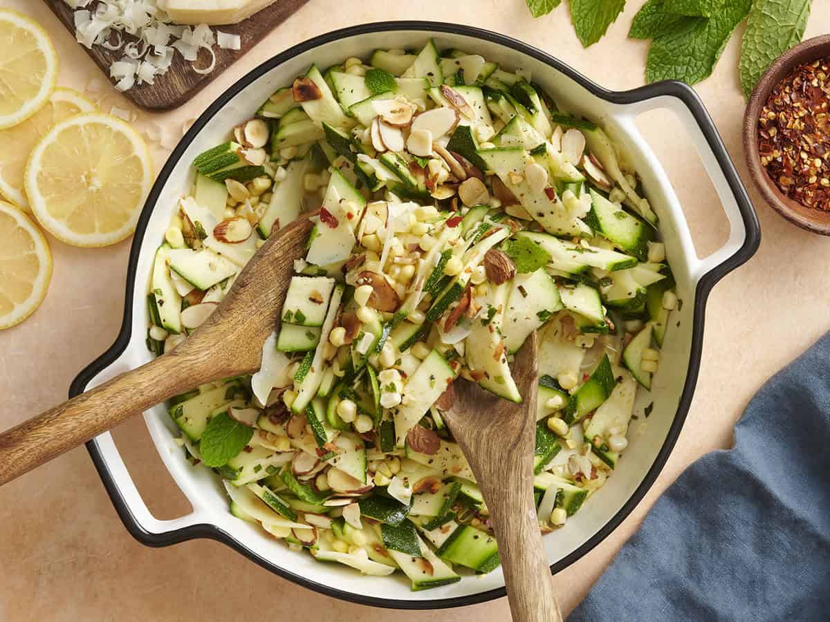 5-MINUTE FUEL: Zucchini & Corn Salad – A Fresh, No-Cook Delight!