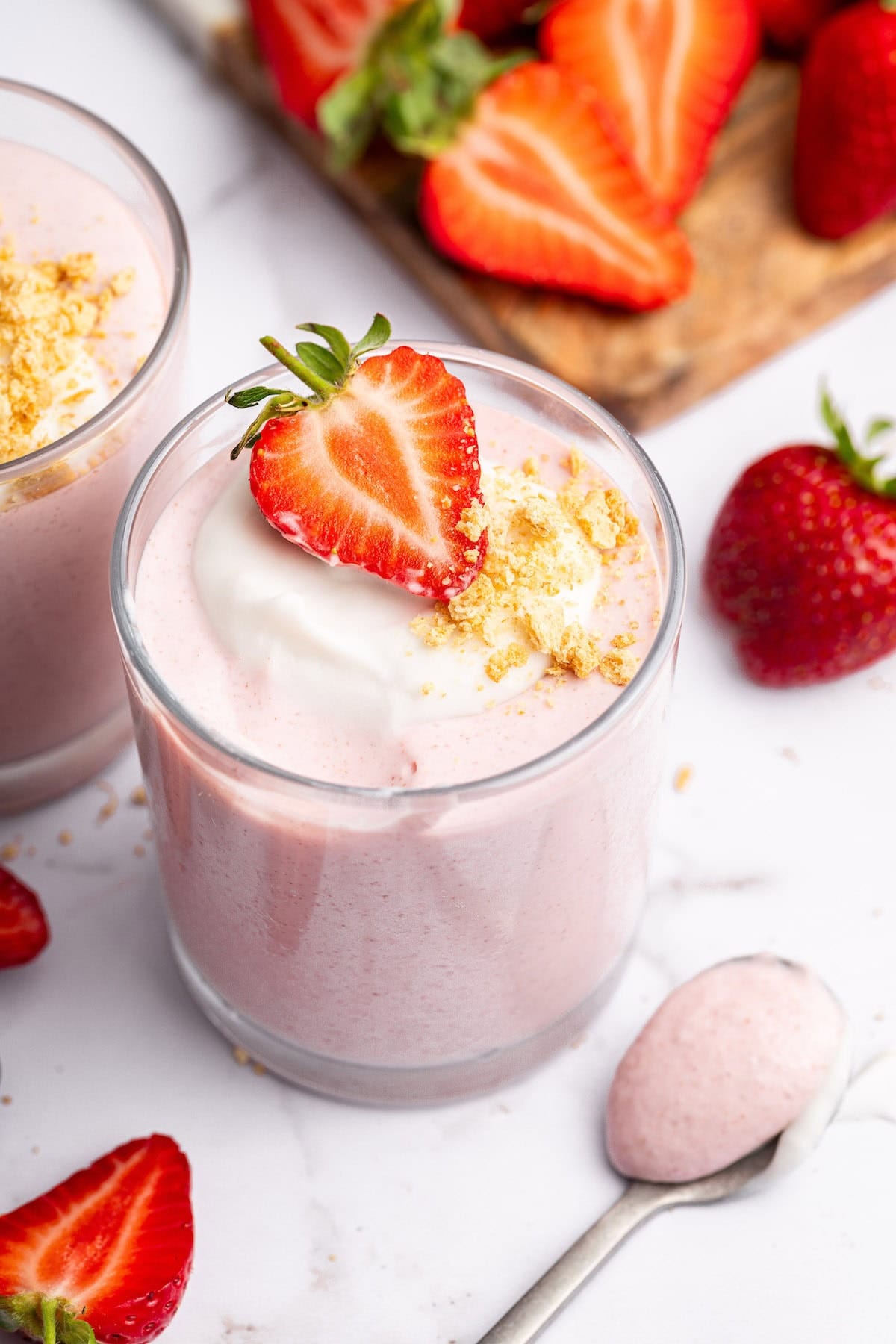 CHEAT DAY: Decadent High-Protein Strawberry Bliss Mousse