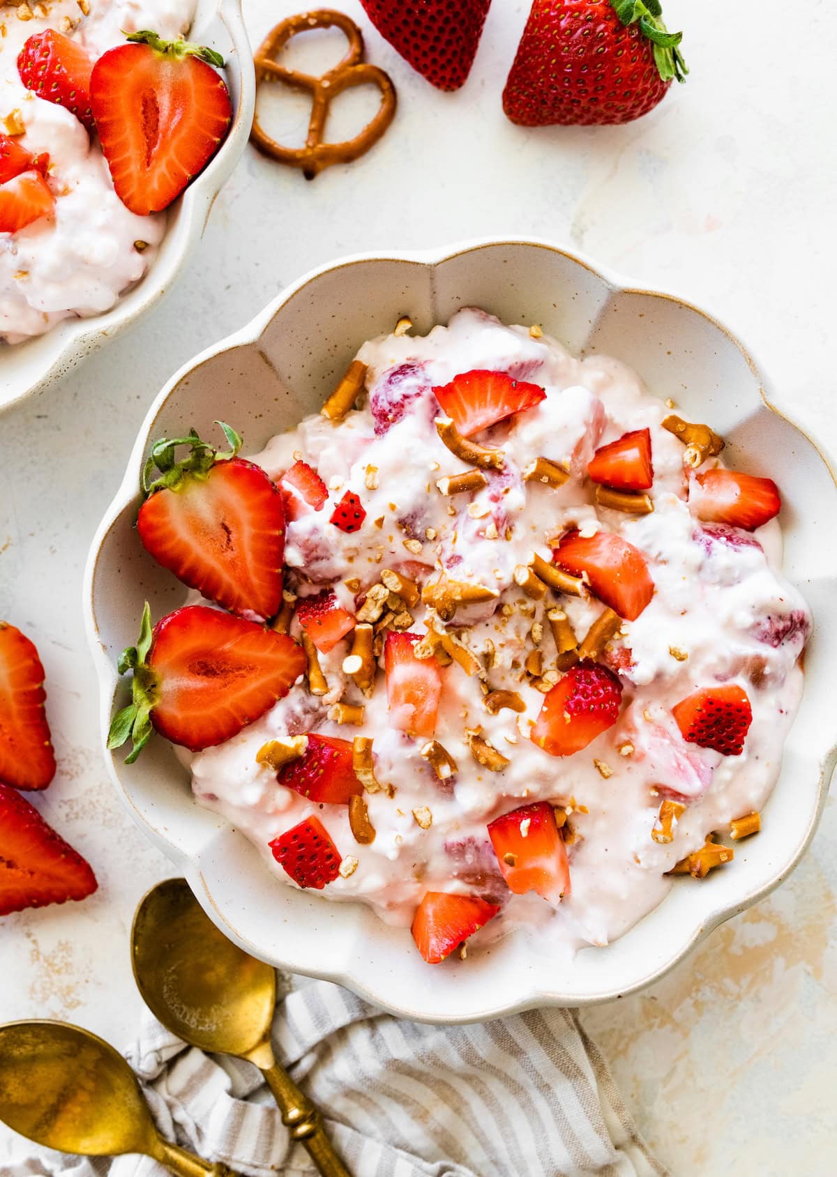 CHEAT DAY: Decadent High-Protein Strawberry Pretzel Delight!