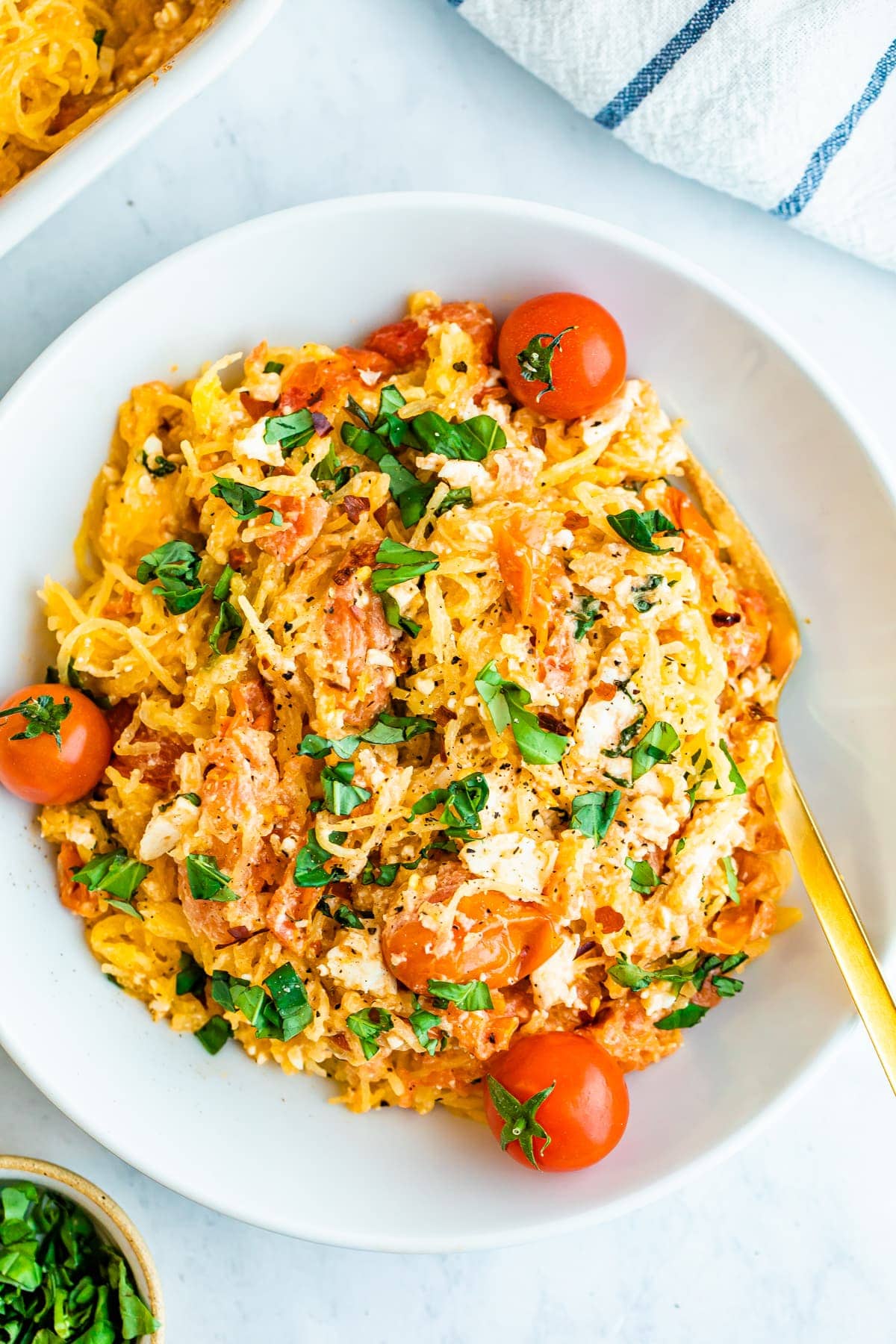 Focus Win: Feta-Baked Spaghetti Squash