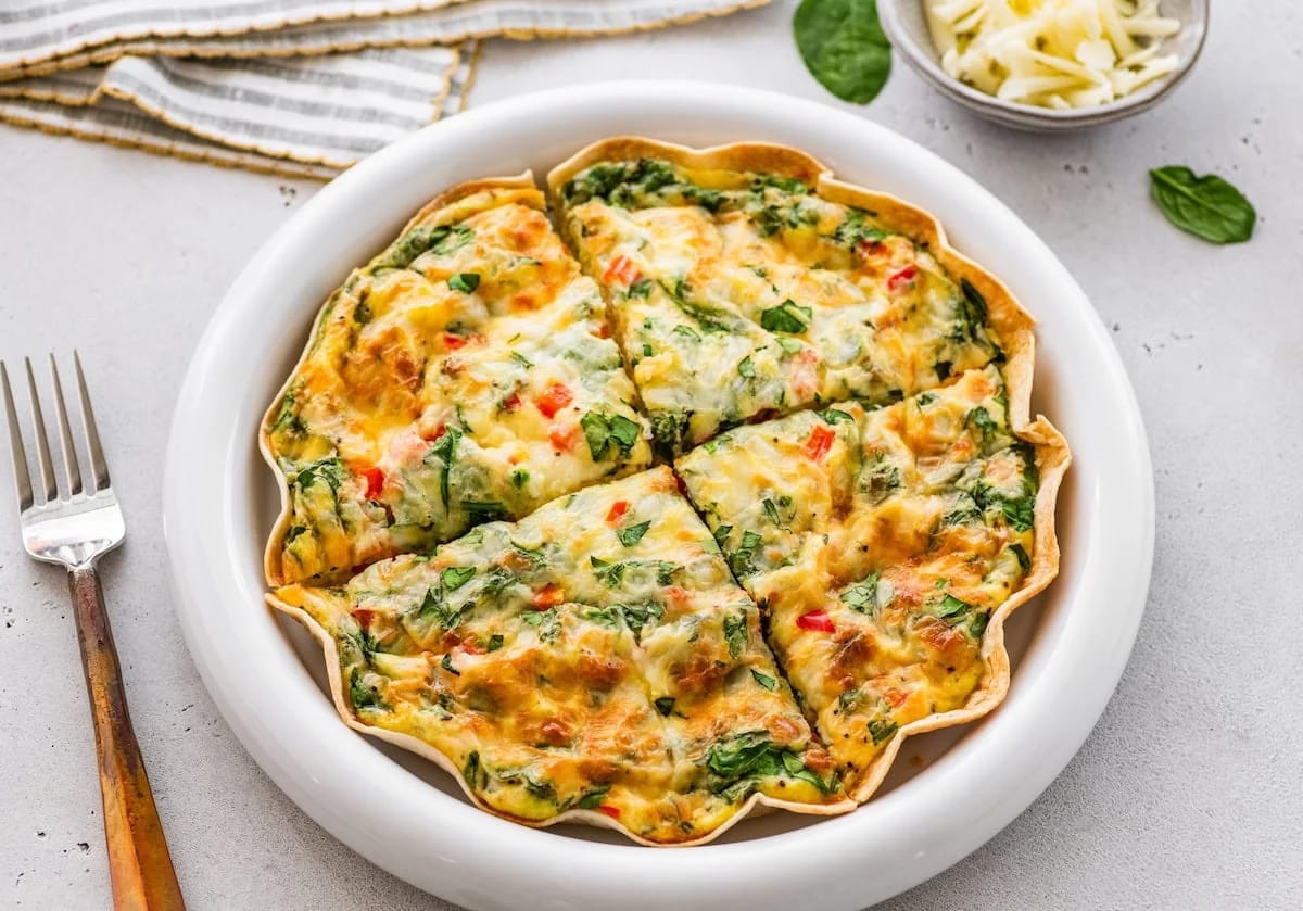 5-MIN FUEL: High-Protein Tortilla Quiche for a Quick Bite!